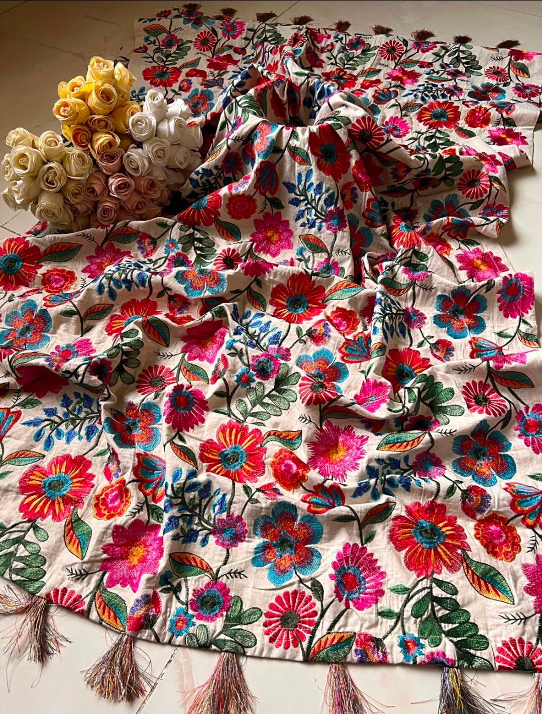 Karandi shawl embroidered -001