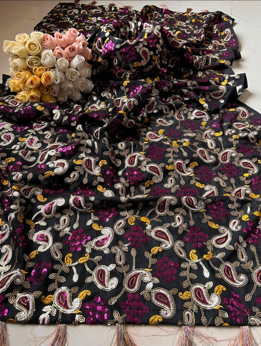 Karandi shawl embroidered -003